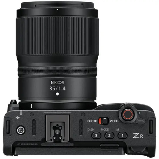 Nikon ZR w/ Nikkor Z 35mm f/1.4 Lens Full Frame Cinema Camera