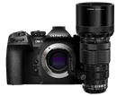 OM SYSTEM OM-1 Black w/ 40-150mm f/2.8 PRO Black Telephoto Lens CS Camera
