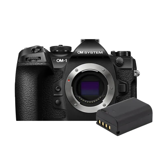 OM SYSTEM OM-1 Mark II Black Body Only w/Bonus PM BLX-1 Battery