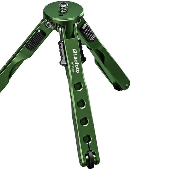Leofoto MT-03 Mini Table Top 2 Section Tripod with MBH-20 Ball Head – Green