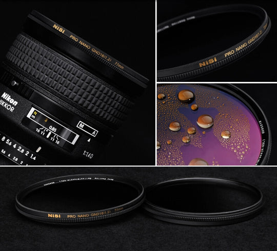 NiSi 77mm Nano Coating Graduated Neutral Density Filter GND16 1.2