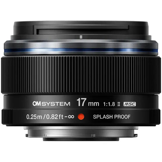 OM SYSTEM M.Zuiko Digital 17mm f/1.8 II Lens Black