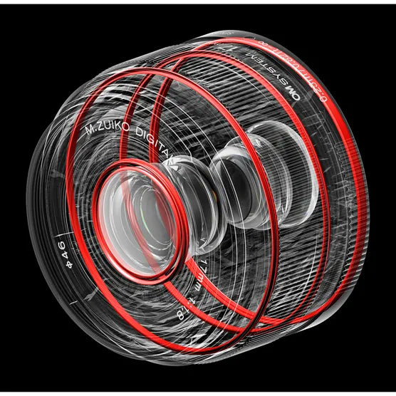 OM SYSTEM M.Zuiko Digital 17mm f/1.8 II Lens Black