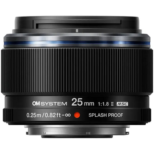 OM SYSTEM M.Zuiko Digital 25mm f/1.8 II Lens Black