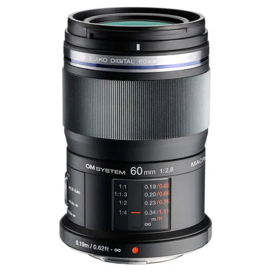 OM SYSTEM 60mm f/2.8 Black Macro Lens