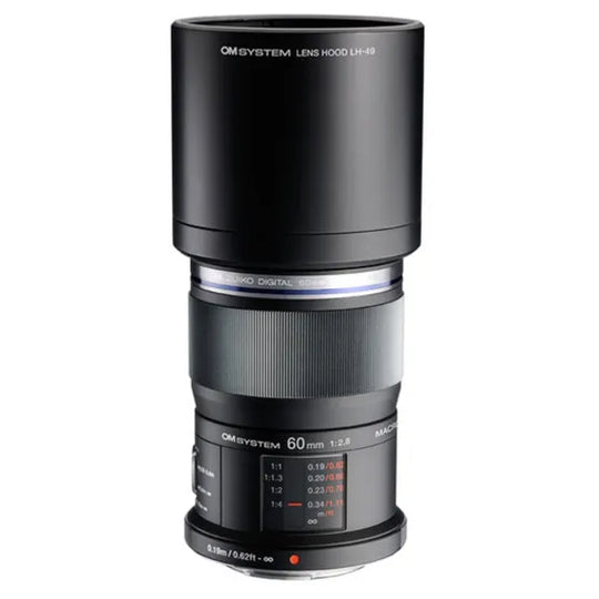 OM SYSTEM 60mm f/2.8 Black Macro Lens