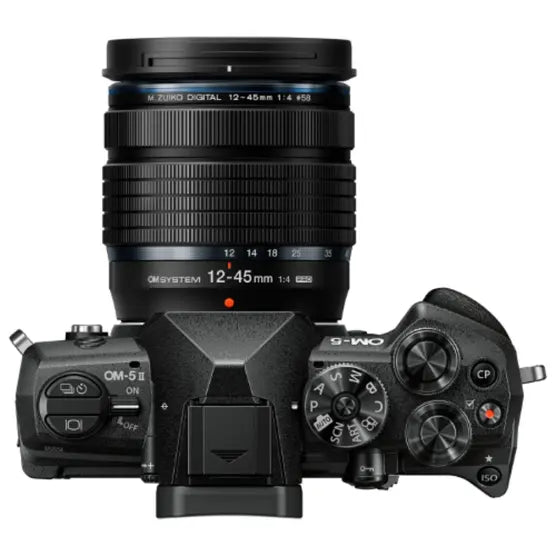 OM System OM-5 Mark II Black Body w/ 12-45mm f/4 Pro Lens Compact System Camera