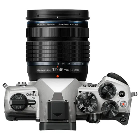 OM System OM-5 Mark II Silver Body w/ 12-45mm f/4 Pro Lens Compact System Camera