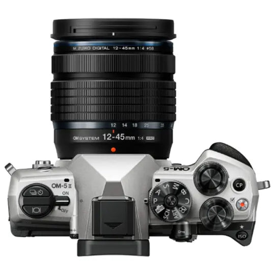 OM System OM-5 Mark II Silver Body w/ 12-45mm f/4 Pro Lens Compact System Camera