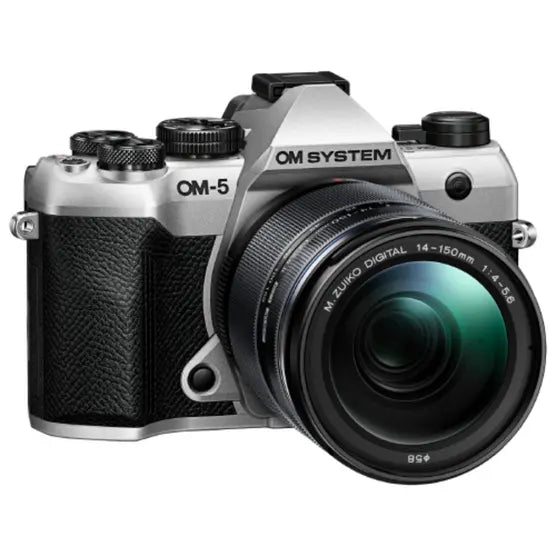 OM System OM-5 Mark II Silver Body w/14-150mm f/4.0-5.6 Mark II Lens Compact System Camera