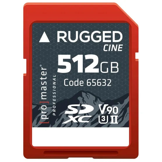 PM SDXC Rugged CINE 300MB/s UHS-II U3 V90 Professional Memory Card