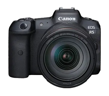 Canon EOS R5 Body w/RF 24-105m m f/4L IS USM Lens Full Frame Mirrorless Camera