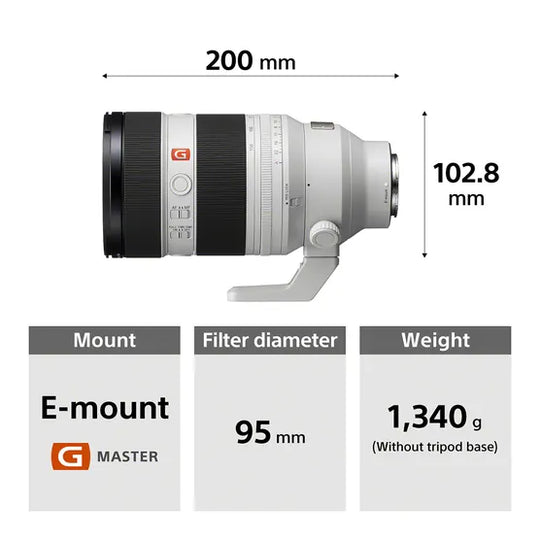 Sony 50-150mm f/2 GM FE Mount Lens