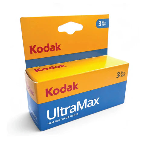 Kodak GC UltraMax 400 ISO 35mm 24 Exposure (3 Pack) - Colour Negative Film EXPIRED 8/25