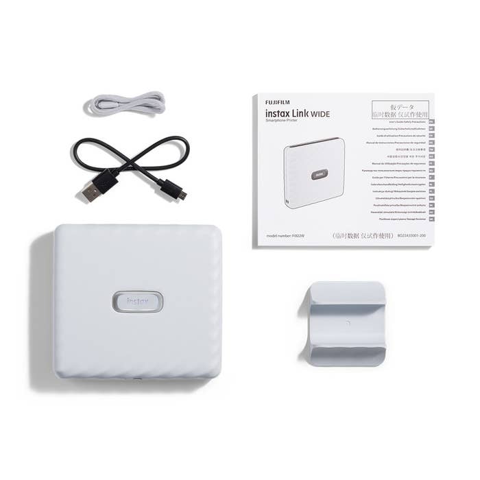 Fujifilm Instax Link WIDE Instant Printer - Ash White