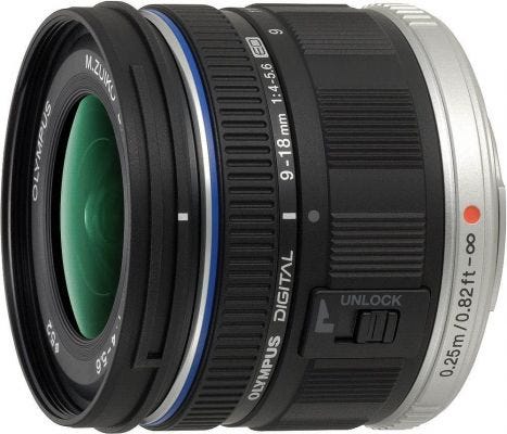 Olympus M.Zuiko 9-18mm f/4.0-5.6 Micro 4/3rds Zoom Lens