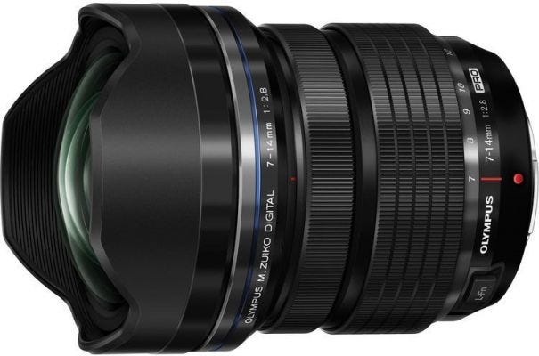 Olympus M.Zuiko Pro 7-14mm f/2.8 Lens Black