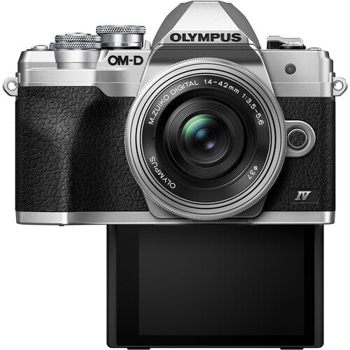 Olympus OM-D EM10 Mark IV Silver w/14-42mm – CameraClix