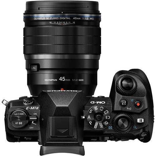 Olympus M.Zuiko PRO 45mm f/1.2 Black Lens