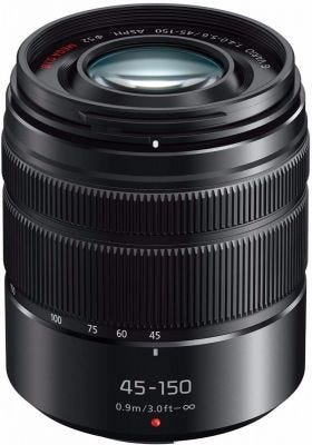 Panasonic Lumix G Vario 45-150 mm f/4-5.6 Mat Black