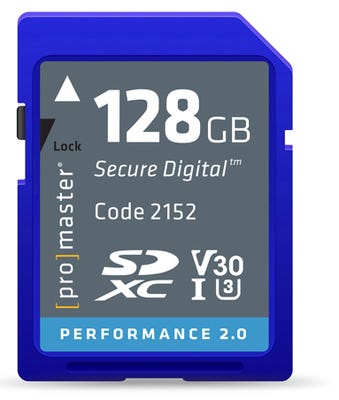 PM  SDXC Performance 128GB (2.0) - V30 100MB/s Memory Card