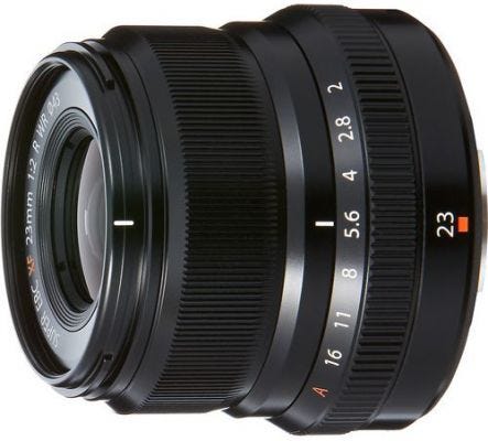 Fujifilm XF 23mm f/2 R WR Black Lens