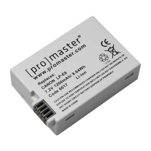 PM  Canon LP-E8 Battery for EOS 550D, 600D, 650D, 700D and More