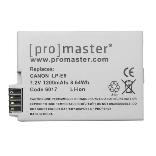 PM  Canon LP-E8 Battery for EOS 550D, 600D, 650D, 700D and More