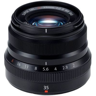 Fujifilm XF 35mm f/2 R WR Black Lens