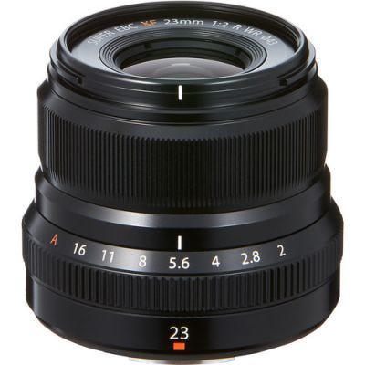 Fujifilm XF 23mm f/2 R WR Black Lens