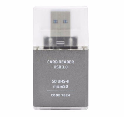 PM USB 3.0 SD UHSII Card Reader Dual-slots - SD and microSD