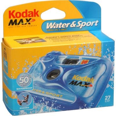 Kodak Max Water & Sport 27 Exposure - Disposable Film Camera