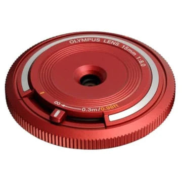 Olympus BCL-1580 15mm f/8 Body Cap Lens Red