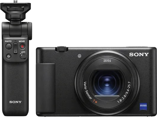 Sony ZV-1 Digital Vlog Camera w/Bluetooth Grip (Black)