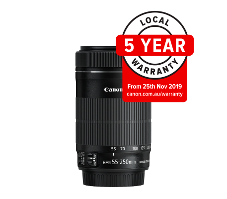 Canon EFS 55-250mm f/4-5.6 IS STM Telephoto Lens