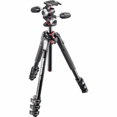Manfrotto MK190XPRO4-3W 4 Section - Tripod Kit with 3 Way Head