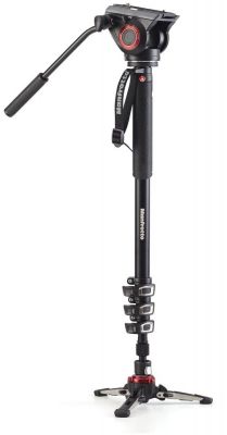 Manfrotto MVMXPRO500 4 Section - XPro Video Monopod - Fluid Head & Fluidtech Base