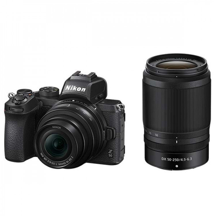 Nikon Z50 w/Nikkor Z DX 16-50mm f/3.5-6.3 VR + 50-250mm