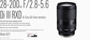 Tamron 28-200 mm F/2.8-5.6 Di III RXD for Sony FE