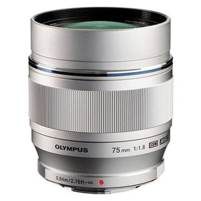 Olympus M.Zuiko 75mm f/1.8 Portrait Silver Lens