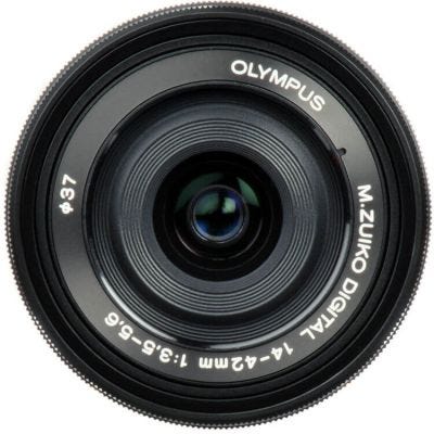 Olympus 14-42mm f/3.5-5.6 EZ Black Lens | CameraClix