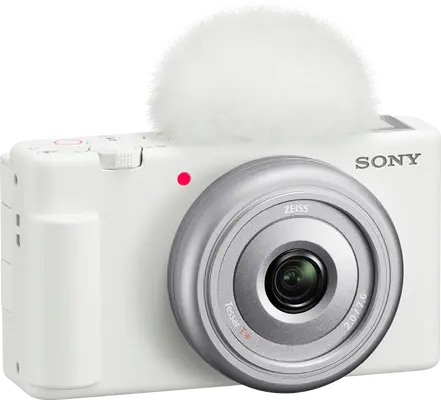 Sony ZV-1F White Digital Vlog Camera