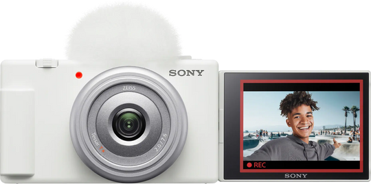 Sony ZV-1F White Digital Vlog Camera