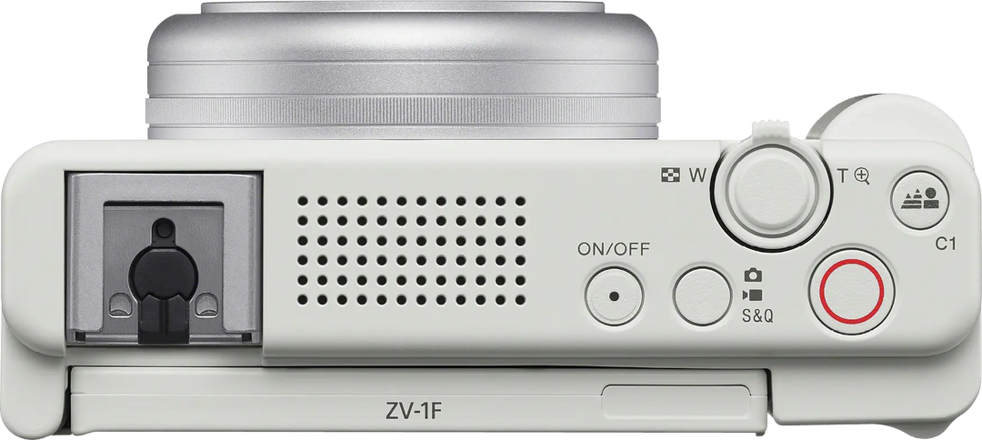 Sony ZV-1F White Digital Vlog Camera