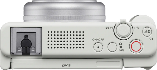 Sony ZV-1F White Digital Vlog Camera