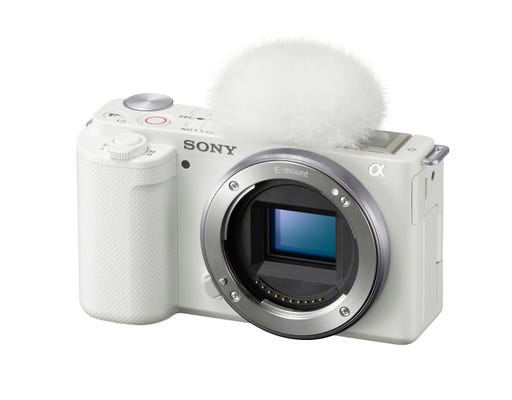 Sony ZVE10 White Body Compact System Camera